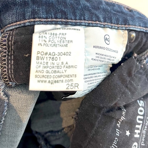 EUC, AG women’s denim, size 25R, the legging ankle, super skinny ankle - Picture 6 of 10